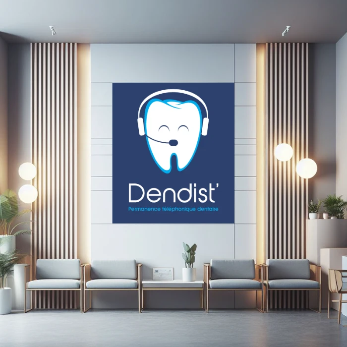 Création du logo Dendist' : L'alliance du médical et d'un sourire