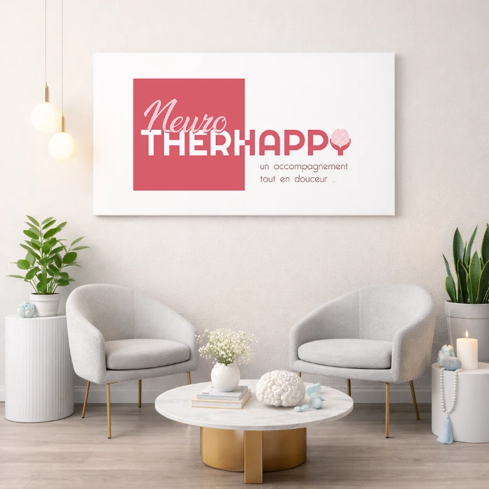Design de logo Neurotherhappy : Quand la satisfaction client prime
