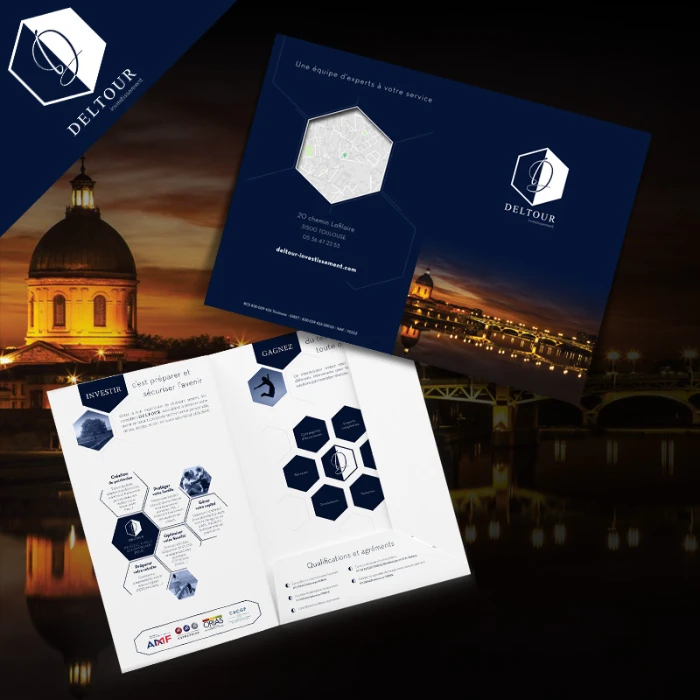 Création de porte-documents de prestige : Deltour Investissement